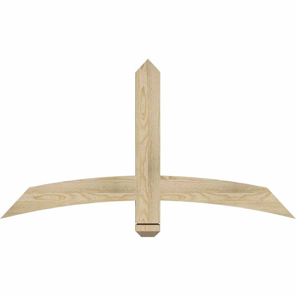 Ekena Millwork Bellingham Rough Sawn Timber Gable Bracket, Douglas Fir, 48"W x 26"H x 2"D x 4"F, 13/12 Pitch GBW048X26X0204BEL00RDF - main